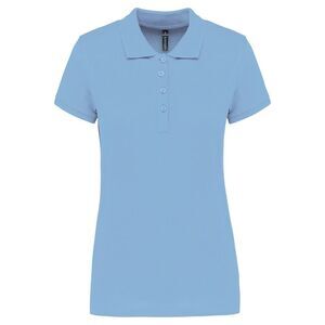 Kariban Womens/Ladies Pique Polo Shirt / Sky Blue